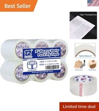 Heavy Duty Packing Tape 18 Rolls, Total 1080Y, Clear, 2.8 mil, 1.88 inch x 60...