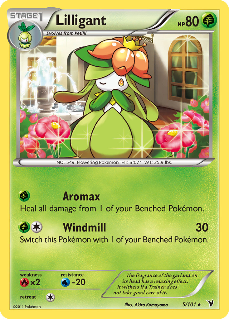 LILLIGANT 5/101 RARE NOBLE VICTORIES POKEMON MP/HP