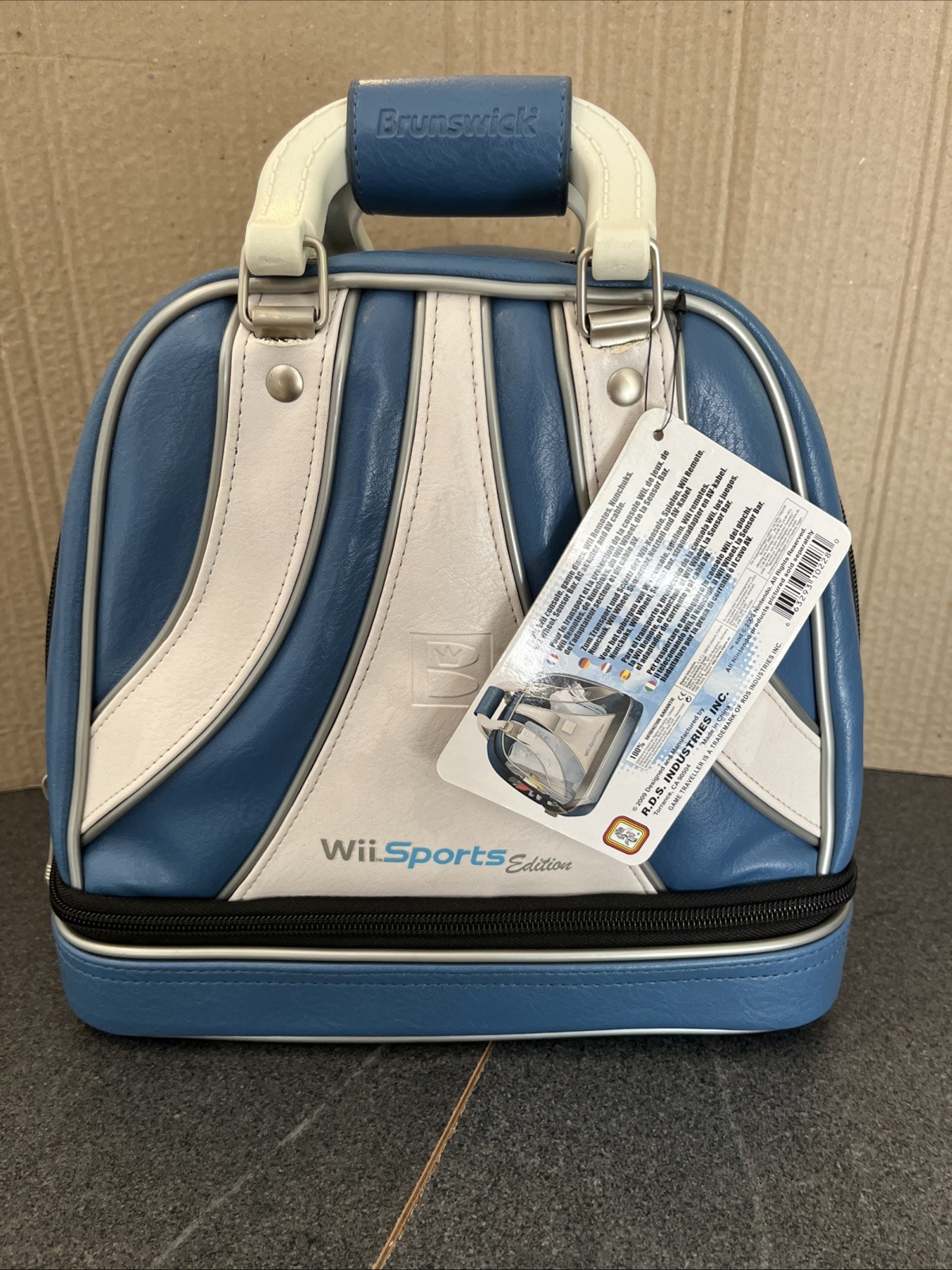 Sac de transport officiel Nintendo Wii Interactive Bleu neuf sacoche gaming