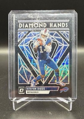 2023 Donruss Optic #DH-SD Stefon Diggs Diamond Hands Black Pandora #/25