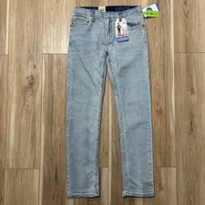 NWT Levi 502 Regular Taper Stretch 16 28x30 Light Wash Adjustable Waist