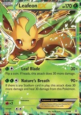 Moderately Played Leafeon-EX - 10/83 - Holo Rare ex Pokemon Generations on eBay