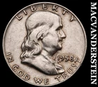 1958-D Silver Franklin Half Dollar-Scarce Better Date No Reserve #i3972
