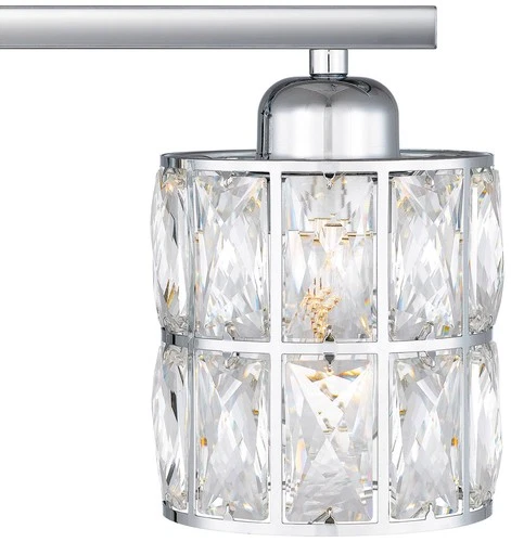 Quoizel Gibson 21 1/4"W Polished Chrome 3-Light Bath Light - Picture 4 of 6