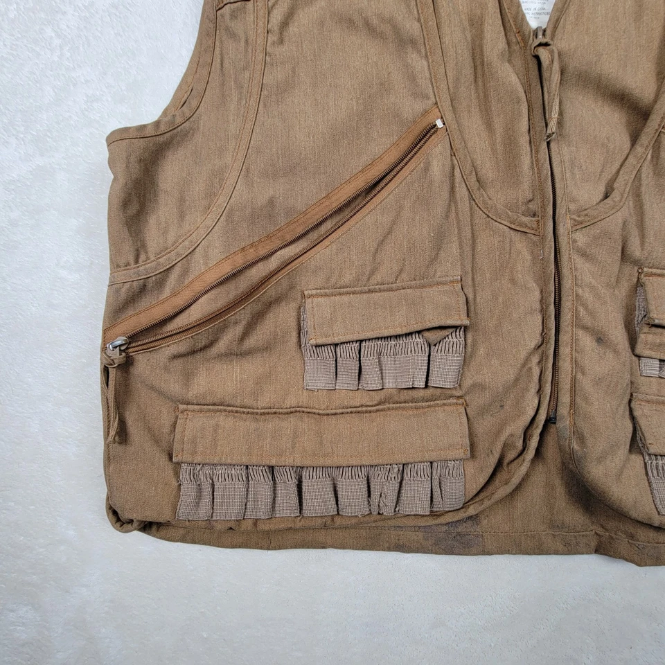 Gamehide 300 Mens One Size Tan Canvas Shooting Hunting Vest  - Image 2 of 4