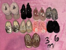 Lot of 10 Unisex Baby Shoes Assorted Styles Multicolor Slip-On