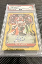 2020 Panini Prizm - Rookie Joe Burrow #307 Gold Prizm Autographs /10 (AU, RC)