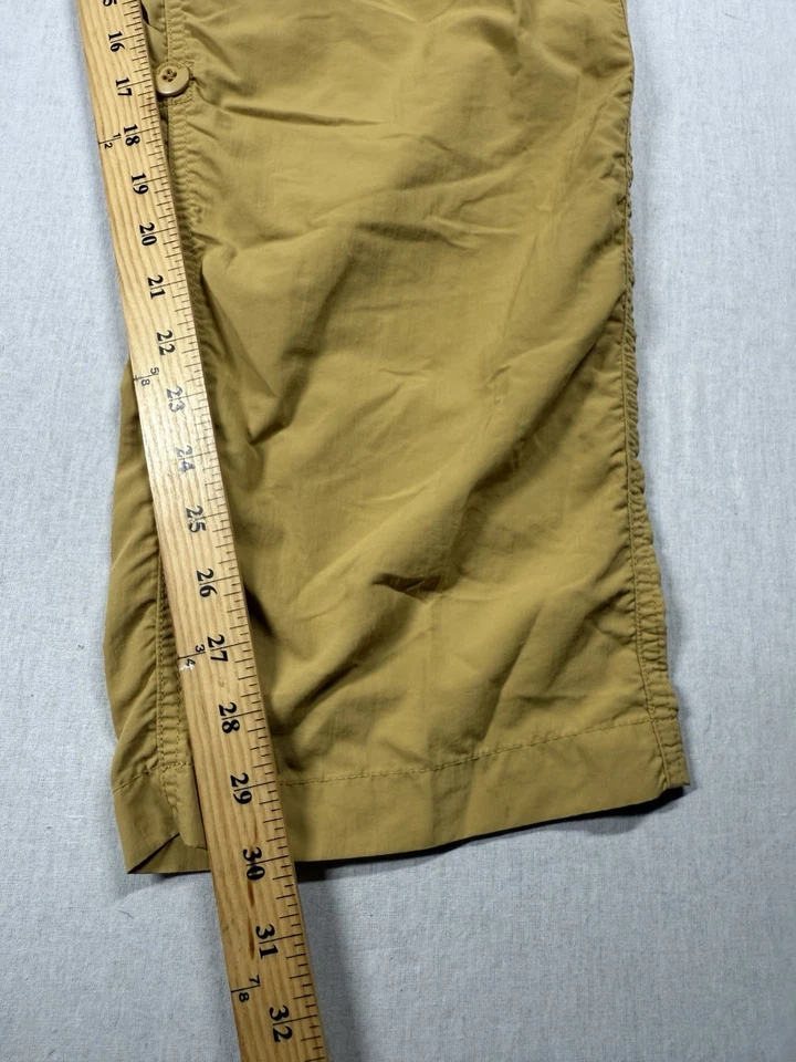 Pantalones Gramicci G para mujer talla L 34x30 enrollables con cinturón amarillo caqui al aire libre senderismo Foto 2 de 4