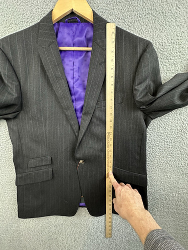 $650 Ben Sherman Merton 2 Piece Suit 46R x W41 One Button Jacket Raw Hem NWT - Bild 11 von 23