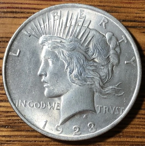 1923 P Peace Silver Dollar $1 - Excellent AU Condition - FREE SHIPPING