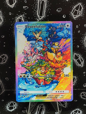   Handgemacht: Eeveelution / Evolition | Custom Fan Karte | Stars Holo Design