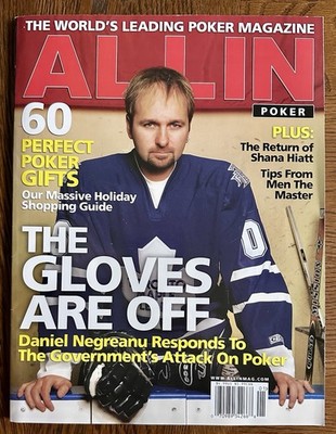 All In Poker Blackjack Magazine 2007 Daniel Negreanu & Monica Reeves covers