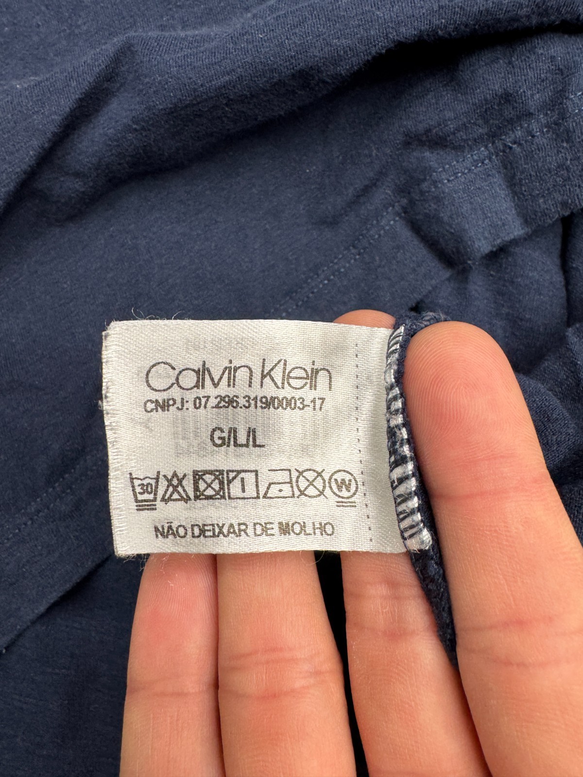 Calvin Klein Solid Navy Blue Basic Short Sleeve T… - image 4