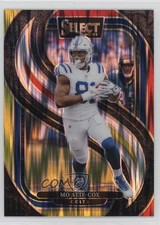 2024 Panini Select Premier Level Red & Yellow Shock Prizm Mo Alie-Cox #184 ut4
