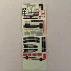G1 Transformers Jetfire Original Sticker Sheet half Complete Decal
