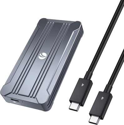 VCOM 40Gbps M2 SSD Gehäuse, USB4 Nvme Gehäuse Kompatibel Mit Thunderbolt 4, Bis 