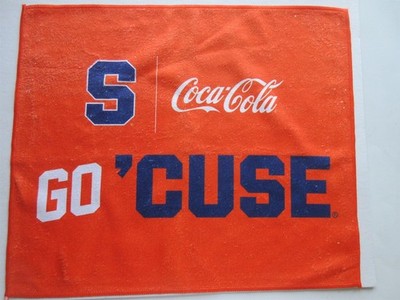 Syracuse University rally towel COKE Coca-Cola 17.5'' x 15''