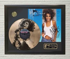 Whitney Houston How Will I Know Framed Laser Etched Picture LP Display
