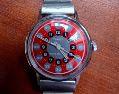 Timex Rare Sprite Strawberry Dial Vintage Working