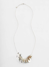 J. Jill  NEW Stylish Mixed-Metal-Disks Necklace  NWT 1W3 