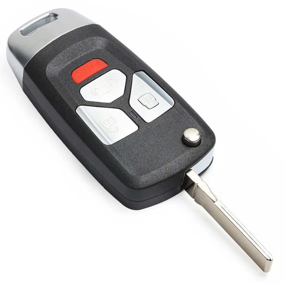 Upgraded Replacment Flip Remote Key Fob for Audi TT A4 A6 A8 97-05 MYT8Z0837231 Foto 4 de 4