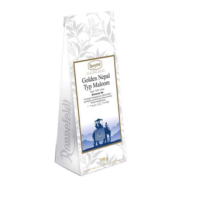 Ronnefeldt Tee – Golden Nepal Typ Maloom schwarzer Tee 100g