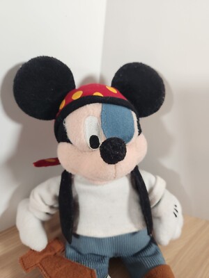 Mickey Mouse in Pirate Costume 8'' Plush / Bean Bag - Walt Disney World
