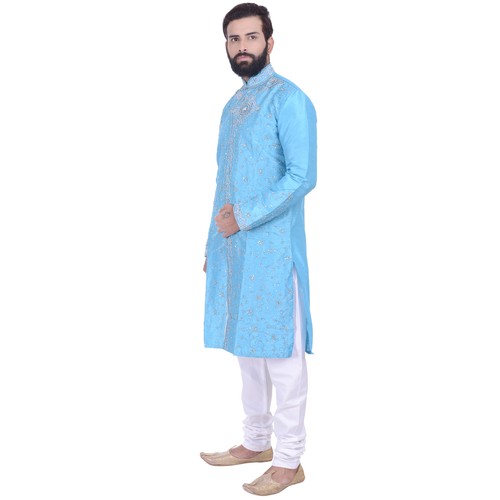 Indian Design Kurta Sherwani for Men 2pc Suit - Worldwide Postage - Picture 18 of 21