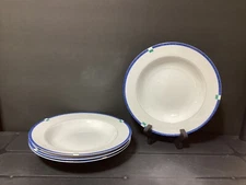 Set of 4 MIKASA CAYMAN Rim Soup Bowls (J6)