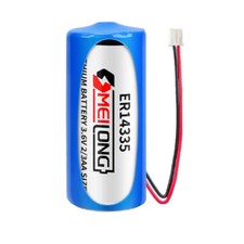 3.6V ER14335 2/3AA 1650mAh Battery with 2.54 White Plug for Water Meter