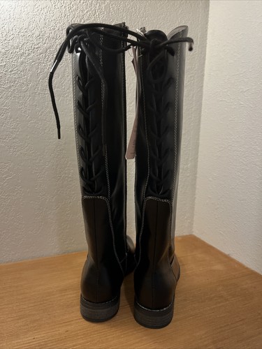 Botas de montar de encaje ajustables EUROSOFT by SOFFT Wenda talla 6 1/2 negras NUEVAS S8 - Imagen 4 de 6