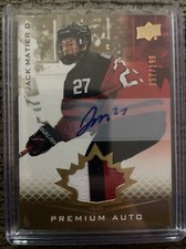 2021 Upper Deck Team Canada Juniors Premium Auto Patch /199 #38 Jack Matier