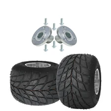 2pc Go Kart 11x7.10-5 5 Inch Rear Wheel Tire + Hub Buggy ATV Quad Mini Bike