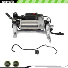 Air Suspension Compressor Pump W/ Bracket For Porsche Cayenne VW Touareg 2002-10