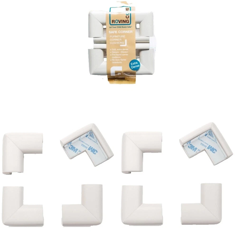 Esquina de seguridad de bebé blanco y cojines de Borde