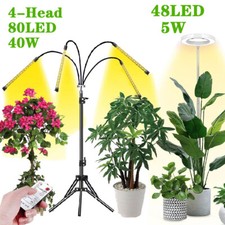 4 Head LED Grow Light with Stand for Indoor Plants Full Spectrum Plant Grow Lamp