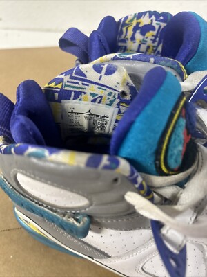 Air Jordan 8 Retro White Aqua 2019 Women's Size 5 #2O2A | eBay