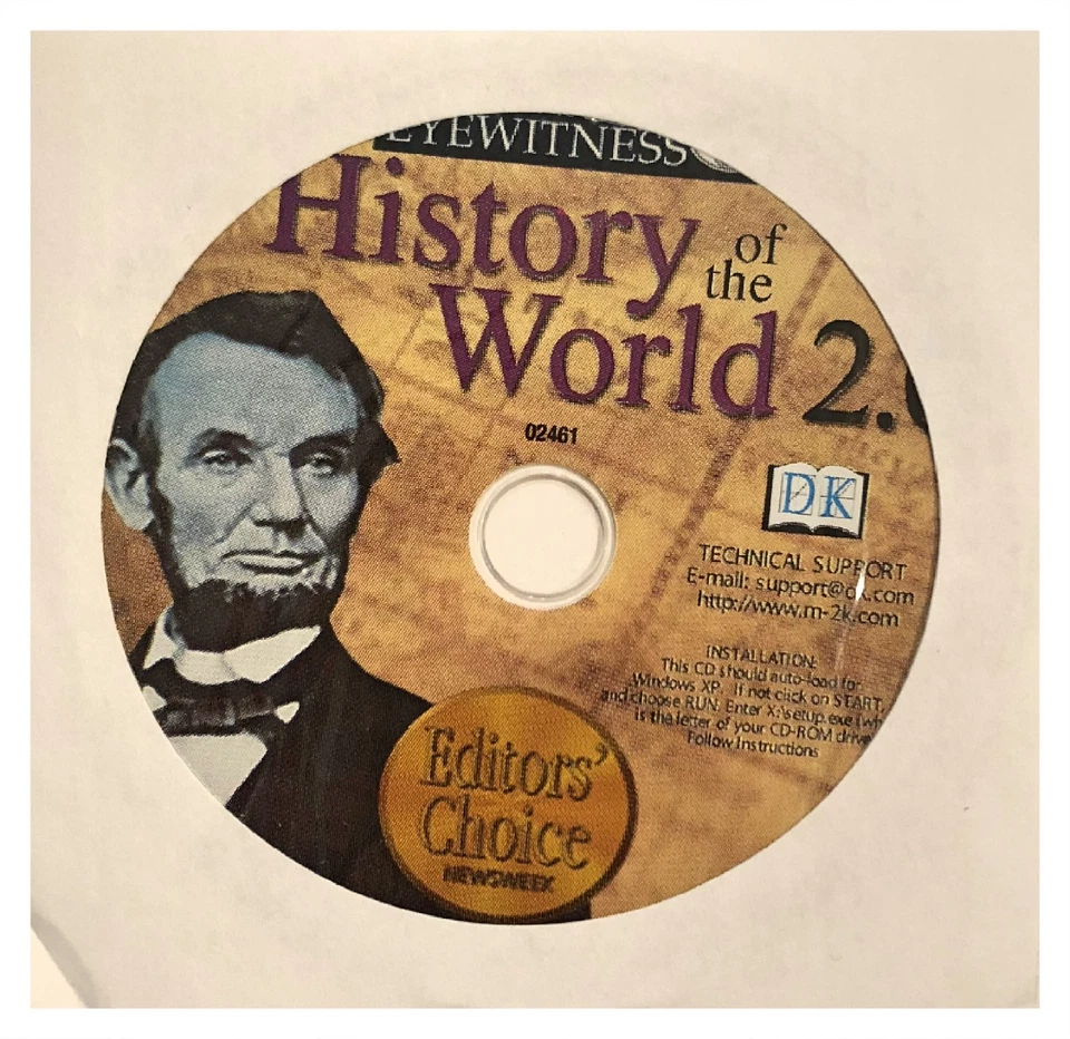 DK Eyewitness History of the World 2.0 Pc New Cd Rom Sealed In Paper Sleeve XP - Image 2 of 2