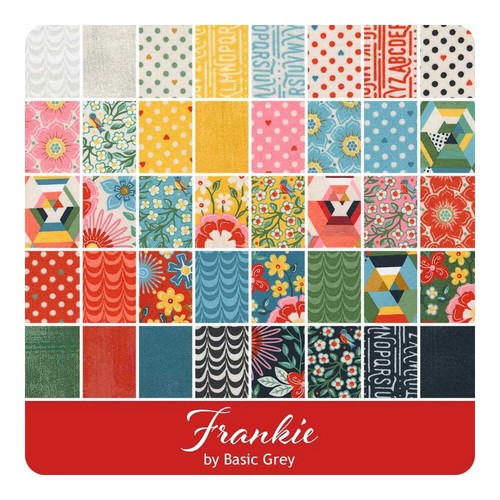Moda Frankie Mini Charm Squares Fabric By BasicGrey Quilting Sewing Craft - Picture 4 of 4