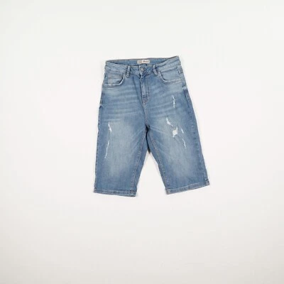 DENIM CO. Damen Jeans Shorts Gr. 38 blau Stretch five Pocket Pants Mid Waist Bau - Bild 1 von 4