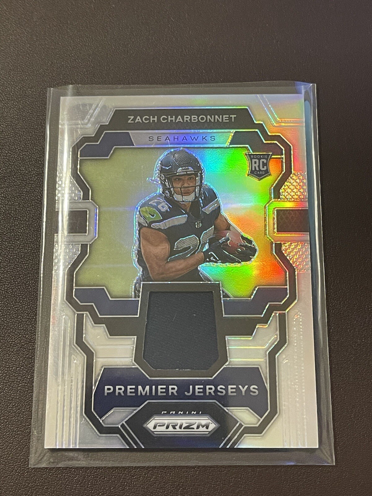 Zach Charbonnet RC 2023 Panini Prizm PREMIER JERSEYS Memorabilia #PJ-ZC Seattle