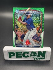 2023 Bowman Chrome Prospects Lyonell James Green Shimmer Refractor /99 Red Sox