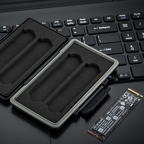 4 Slots Water-Resistant Protector Case Storage Holder fits M.2 2280 Internal SSD - Picture 11 of 11