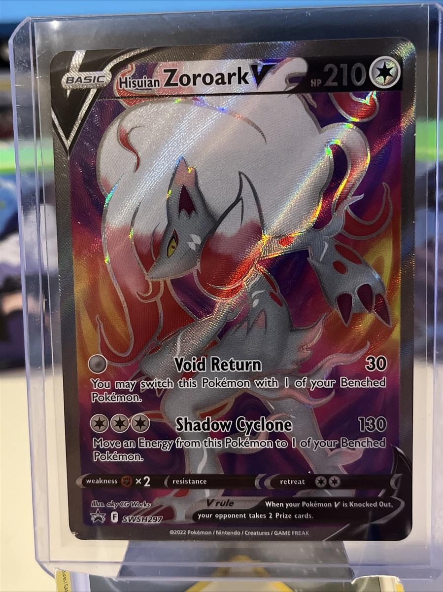 Pokémon TCG Hisuian Zoroark V SWSH Black Star Promos SWSH297 Holo