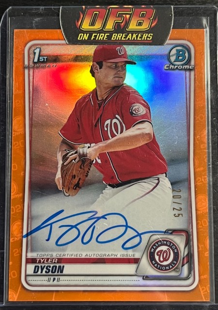 2020 Bowman Chrome 1st Tyler Dyson Auto *ORANGE* /25