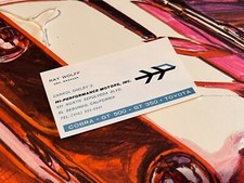 ORIGINAL Hi-Performance Motors Shelby American Business Card GT350 GT500 Cobra !
