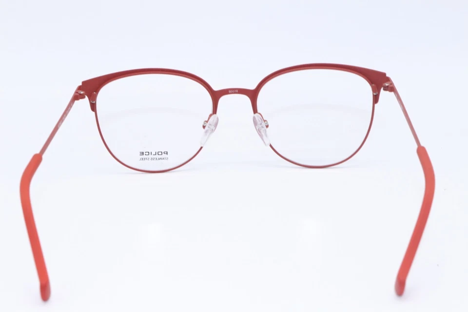 NEW POLICE SCORE 3 VPL 291 COL. 01HG BLACK ORANGE AUTHENTIC EYEGLASSES 50-18 - Image 4 of 4