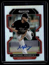 2022 Panini Prizm Draft Picks Base Autographs Michael Prosecky Auto Louisville