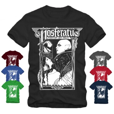 Nosferatu - T-Shirt,Phantom der Nacht,Klaus Vampir Kinski Kult Retro Dracula 