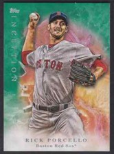 2017 TOPPS INCEPTION GREEN RICK PORCELLO BOSTON RED SOX #54 PARALLEL